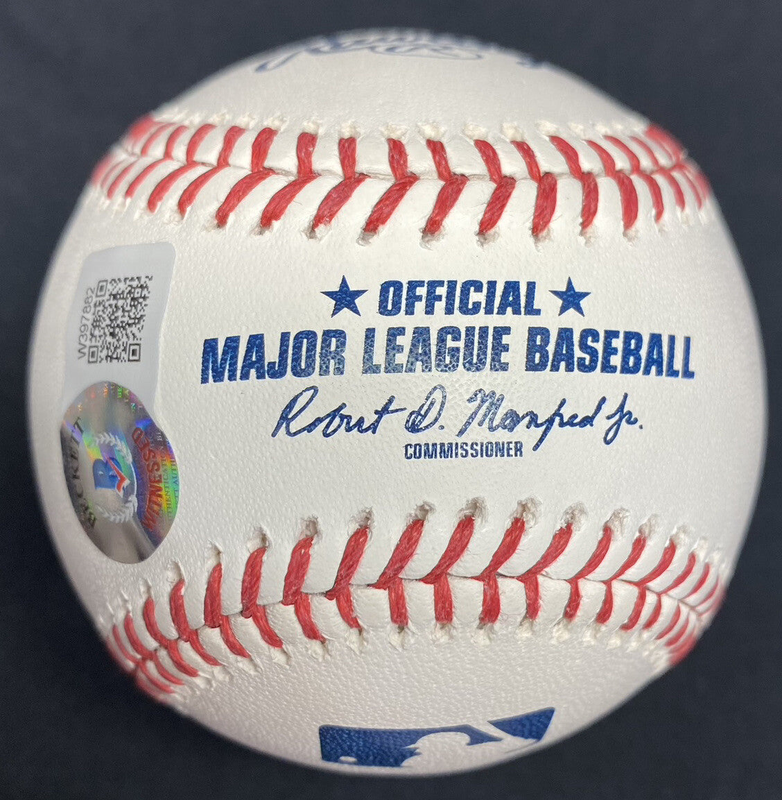 Scott Bruce Rolen HOF 2023 Signed Stat Baseball Beckett Witness Hologram