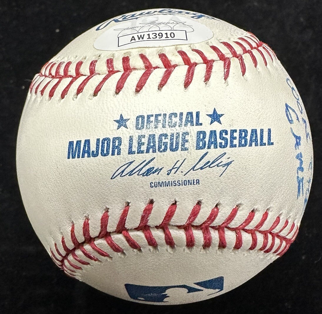 Bud Harrelson The Fight Signed Baseball JSA