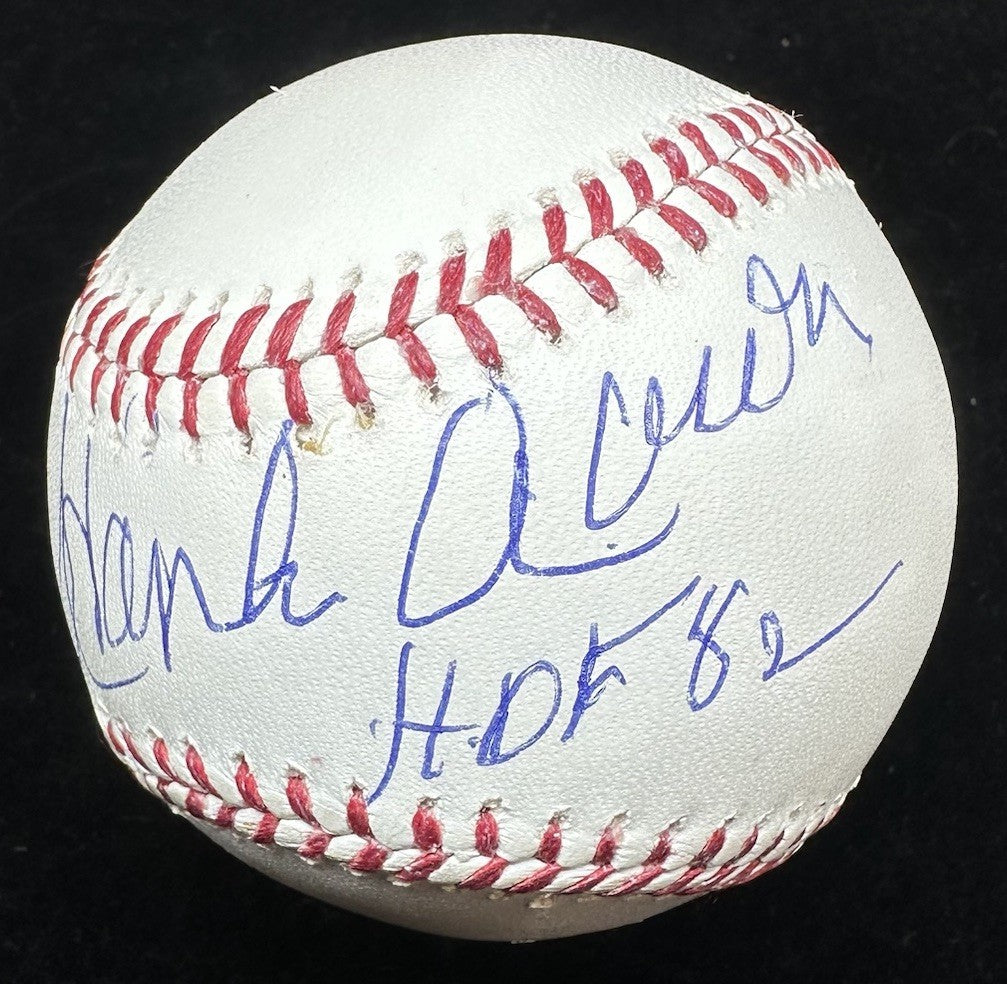 Hank Aaron HOF 82 Signed Baseball JSA Witness