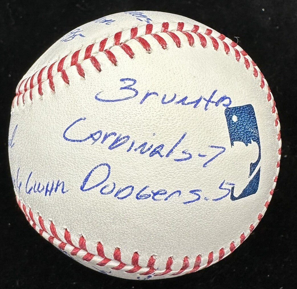 Jack Clark 1985 NLCS Game 6 Signed Story Stat Baseball Beckett Witness Holo