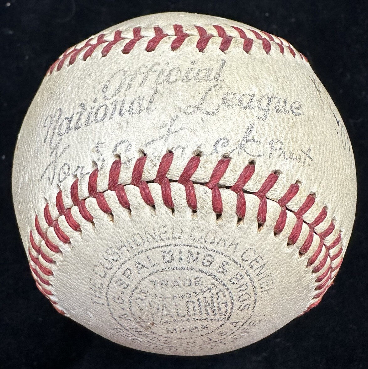 Mel Ott Signed Baseball Displays As A Single PSA/DNA LOA