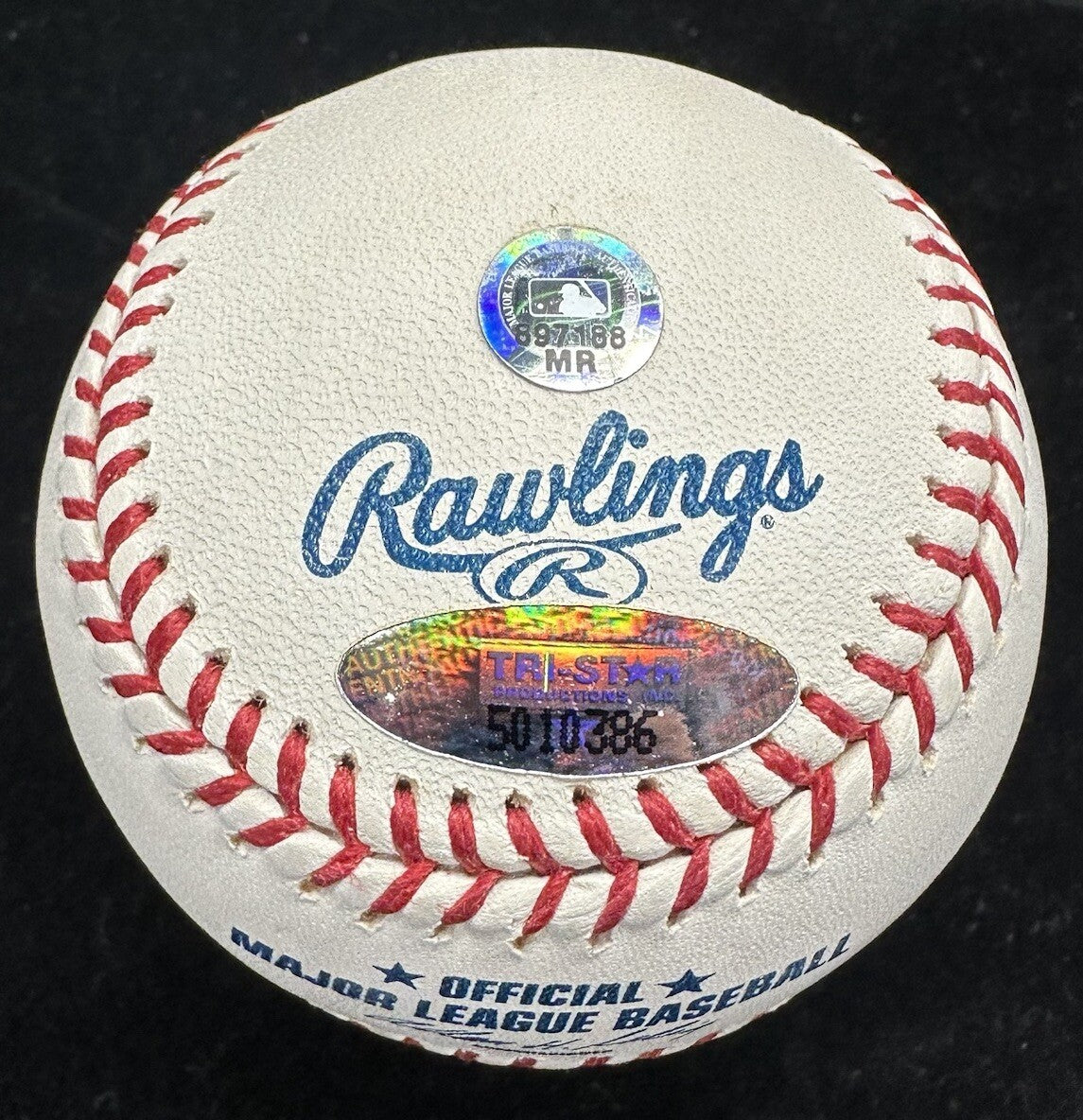 Yadier Molina #41 Signed Baseball MLB Holo Tristar