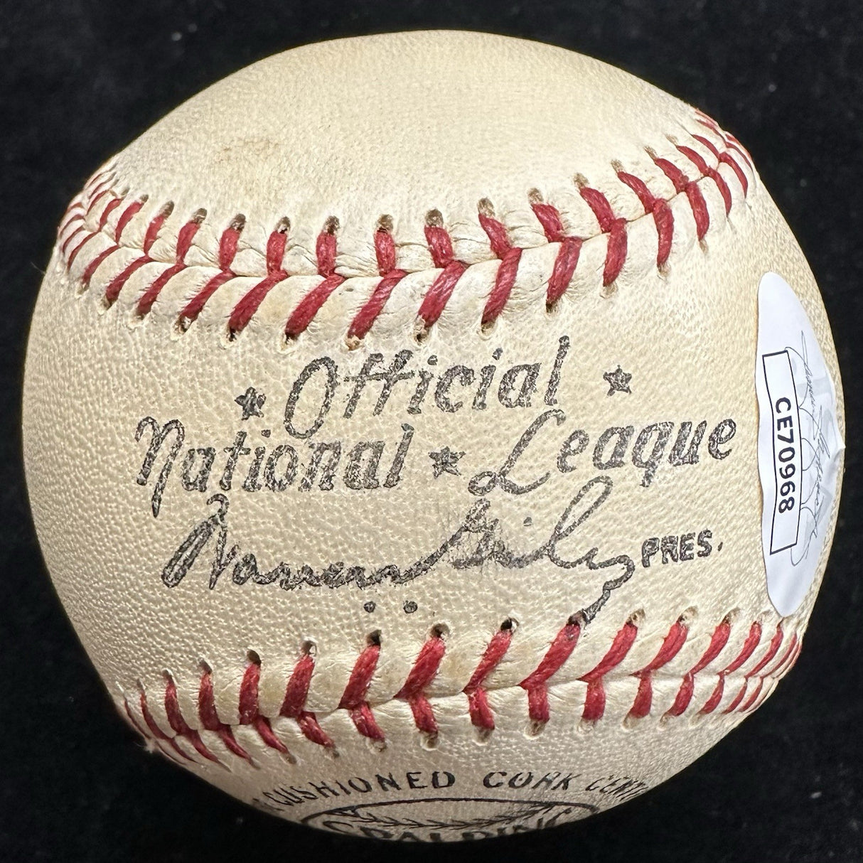 Stan Musial Signed Warren Giles ONL Baseball JSA