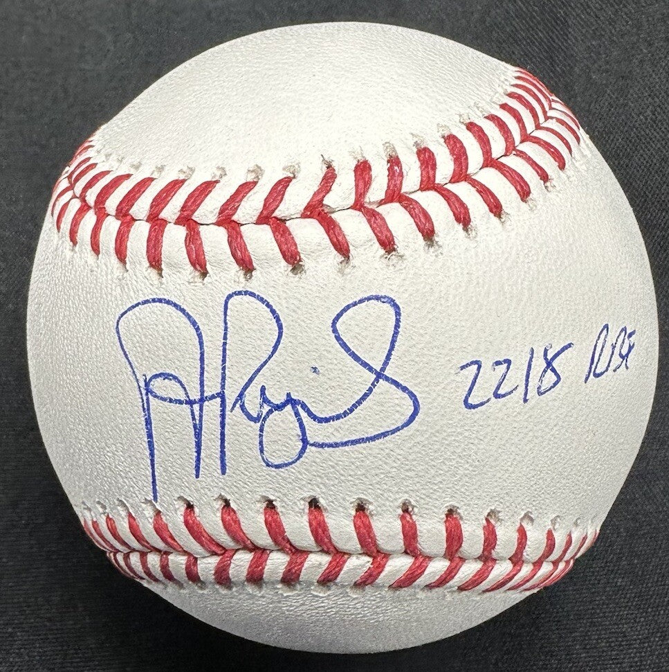 Albert Pujols 2218 RBI Signed Baseball Beckett Witness Hologram