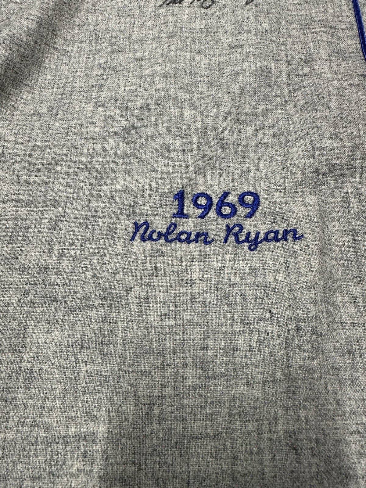 Nolan Ryan Signed Mets Authentic Mitchell Ness Stat Jersey JSA LOA