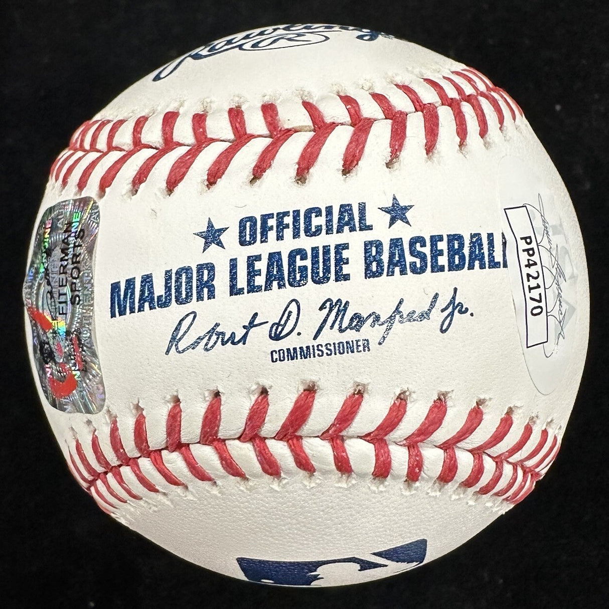 Pete Rose 1963 NL ROY Signed Stat Baseball JSA