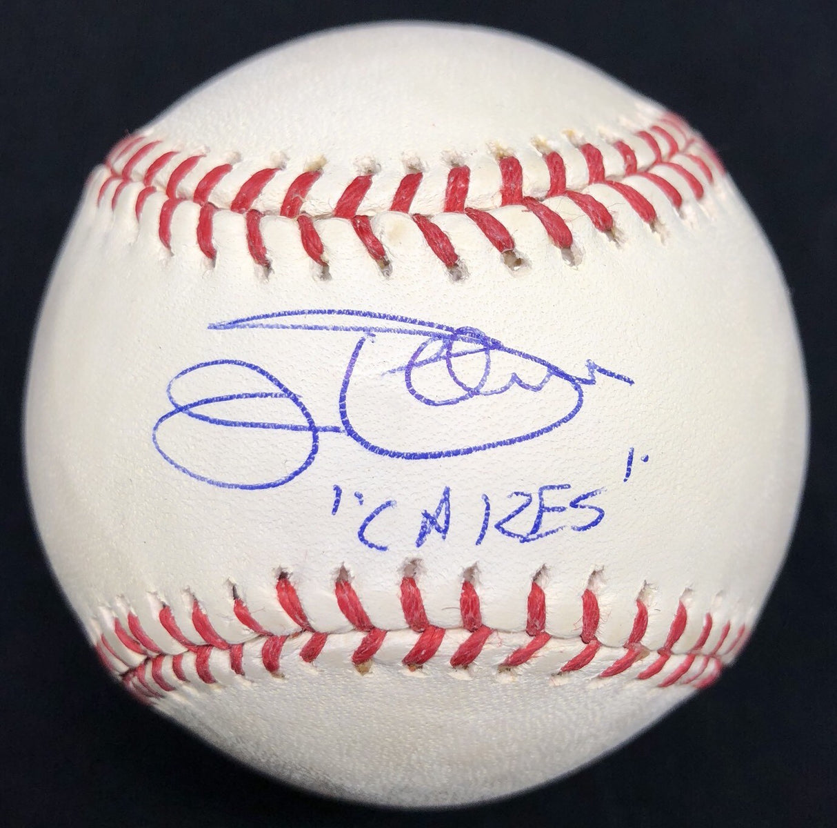 Jim Palmer Cakes Signed Baseball Leaf Authentics Nickname HOF