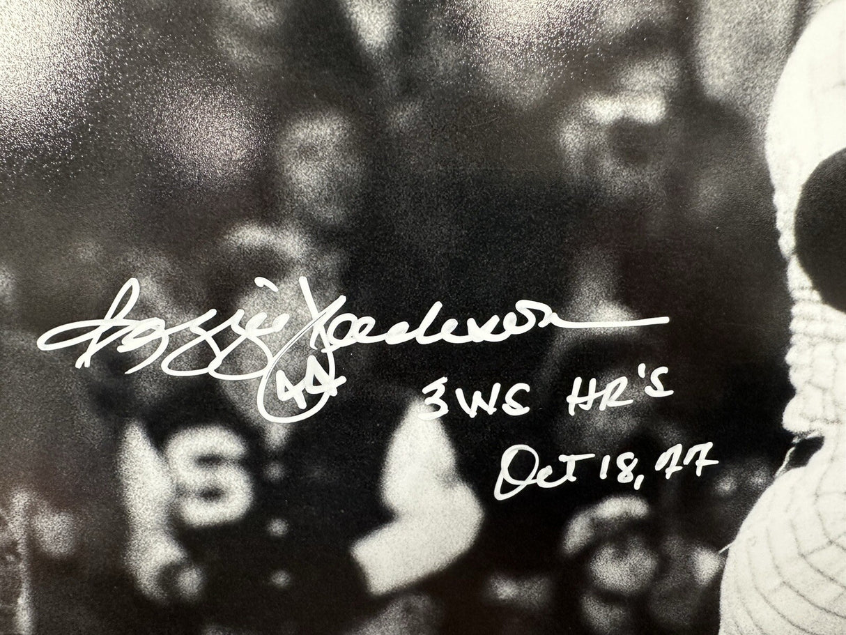 Reggie Jackson 3 WS HRs Oct. 18, 77 Signed 16x20 Beckett