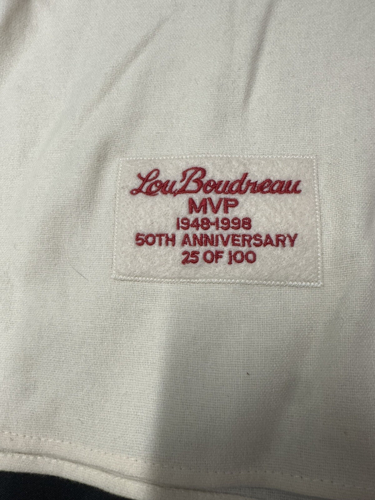 Lou Boudreau Signed Authentic Cleveland Indians Mitchell Ness Stat Jersey PSA