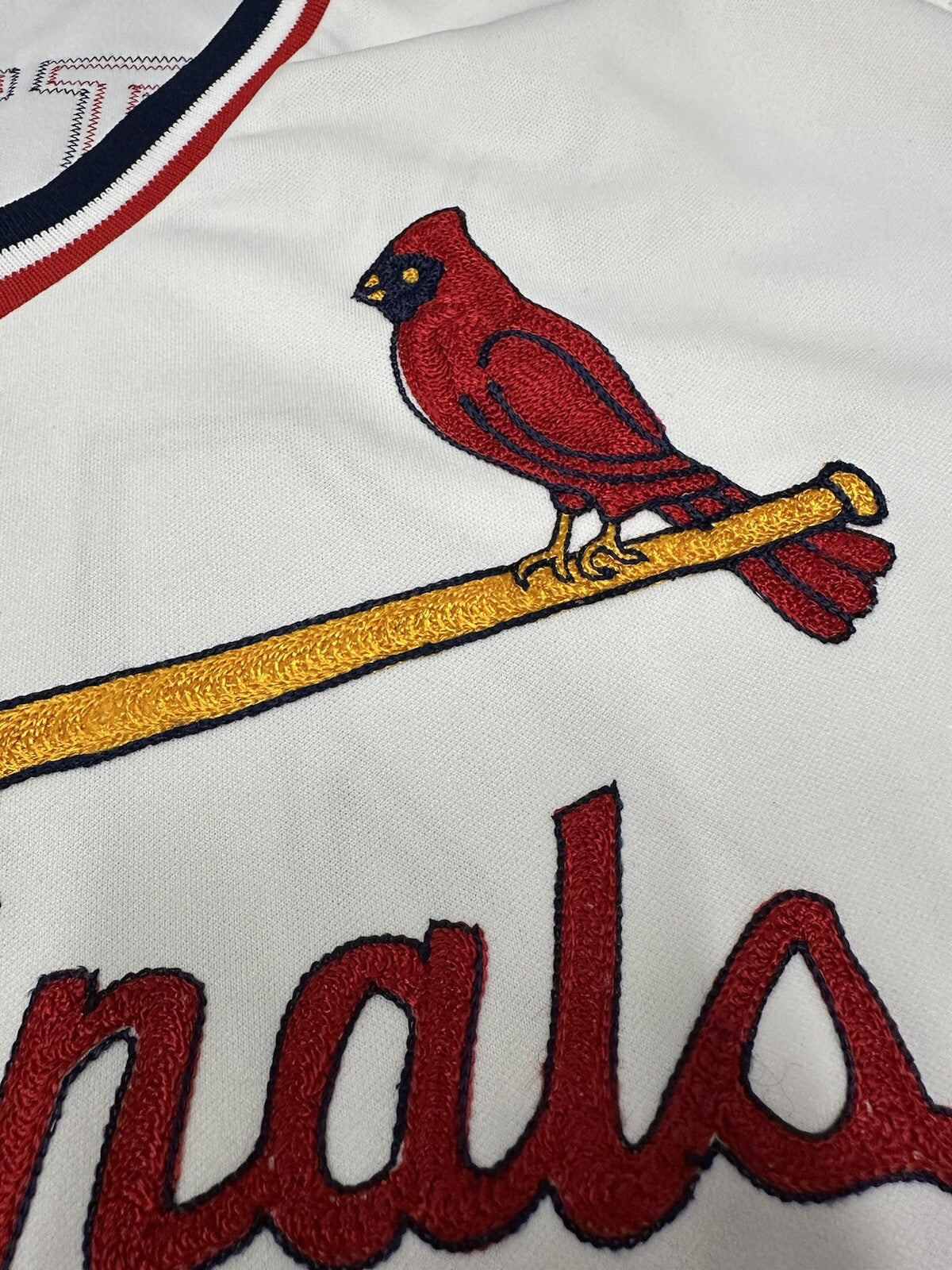Bruce Sutter Signed Authentic Rawlings St. Louis Cardinals Stat Jersey JSA LOA