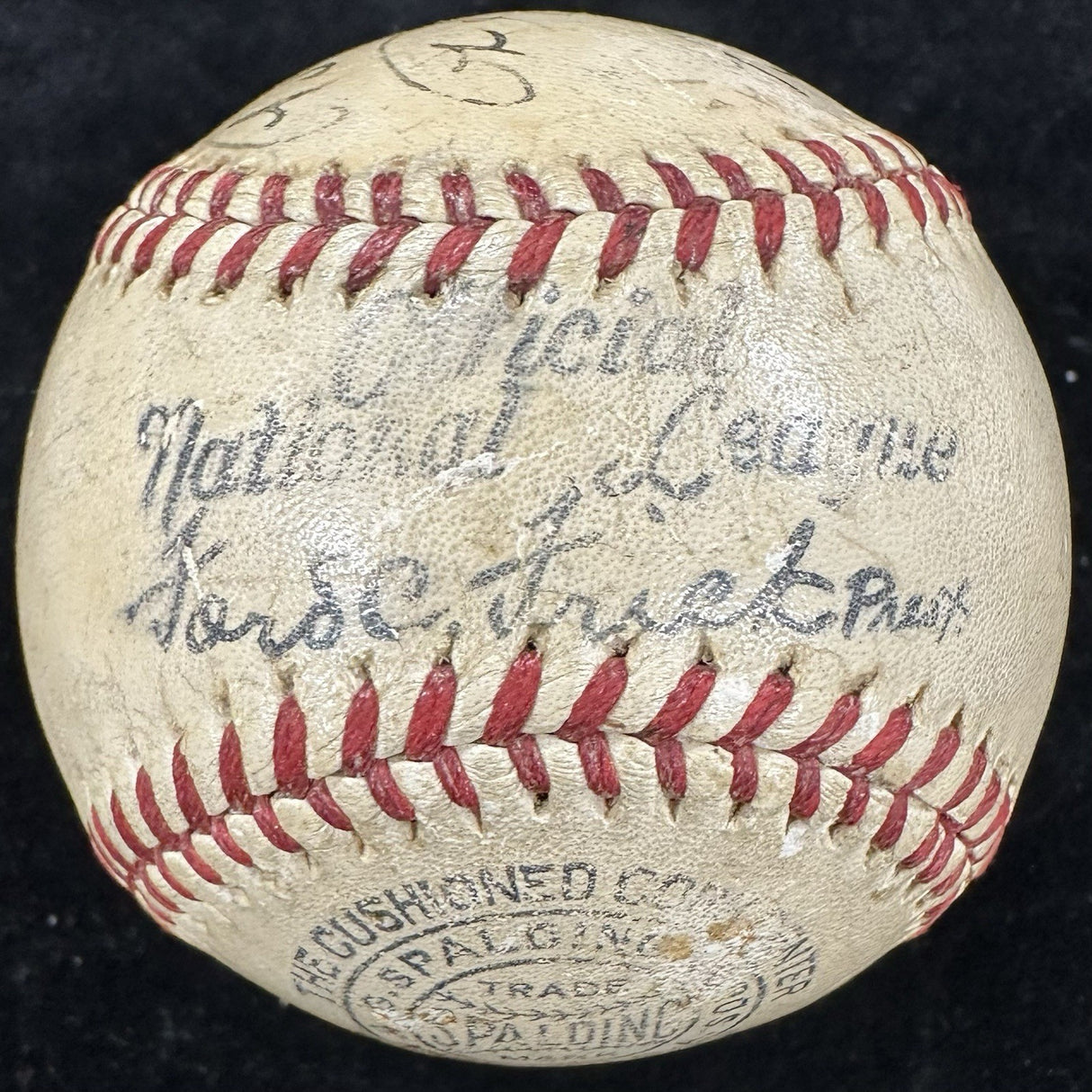Babe Ruth Single-Signed ONL Frick Personalized “To Burton” Baseball PSA/DNA LOA