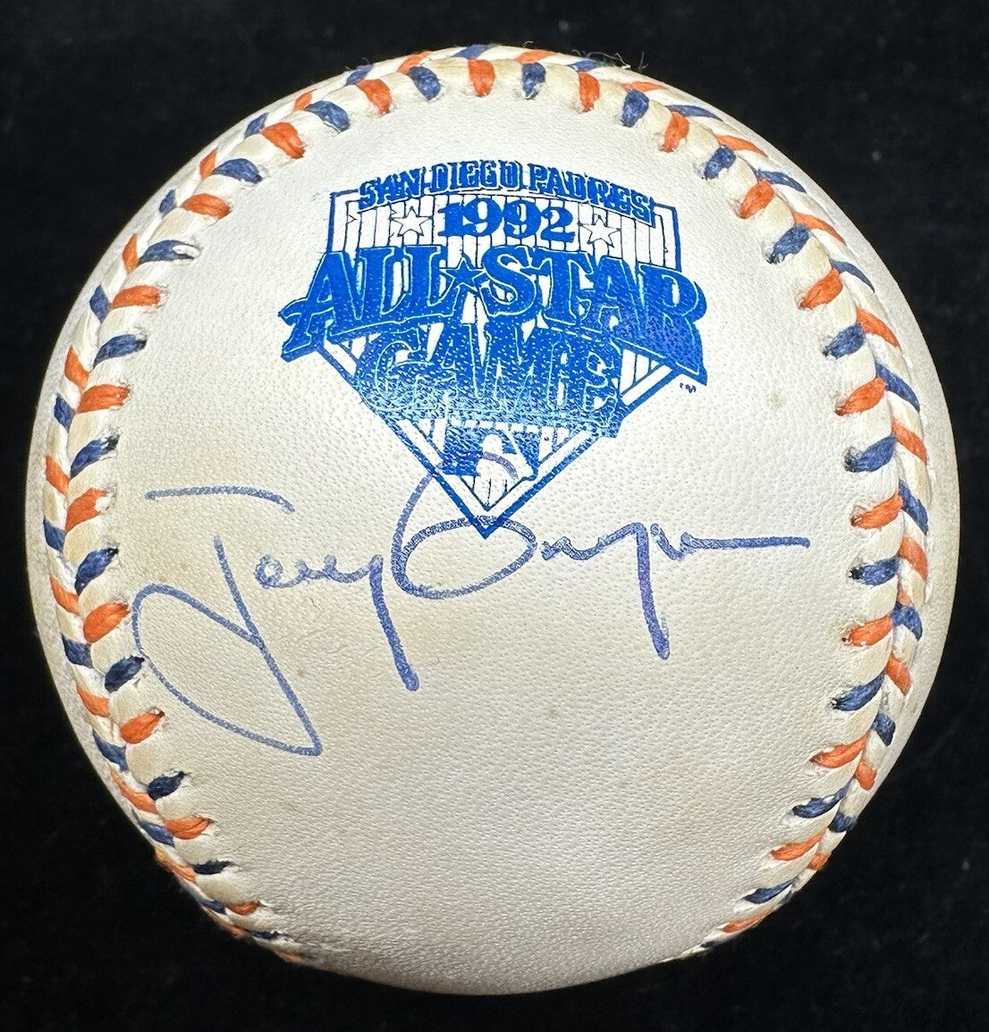 Tony Gwynn Signed 1992 All Star Game Logo Baseball JSA