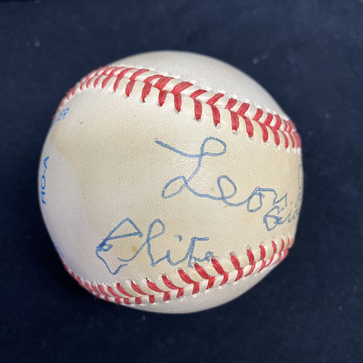 Leon Day Elite Giants Negro League Signed Baseball JSA HOF