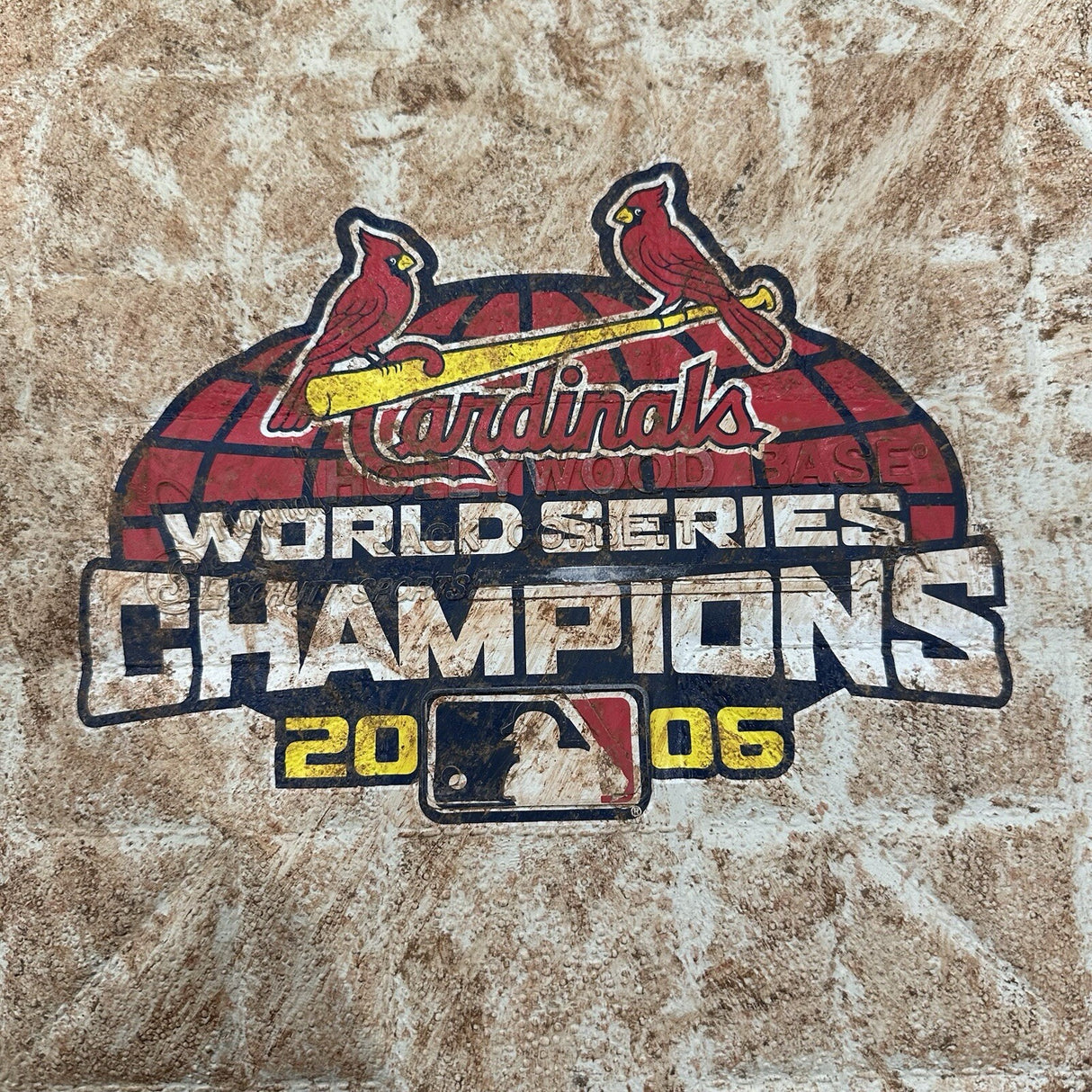 St. Louis Cardinals 2007 Game Used 1st Base MLB Holo Pujols World Series Champs