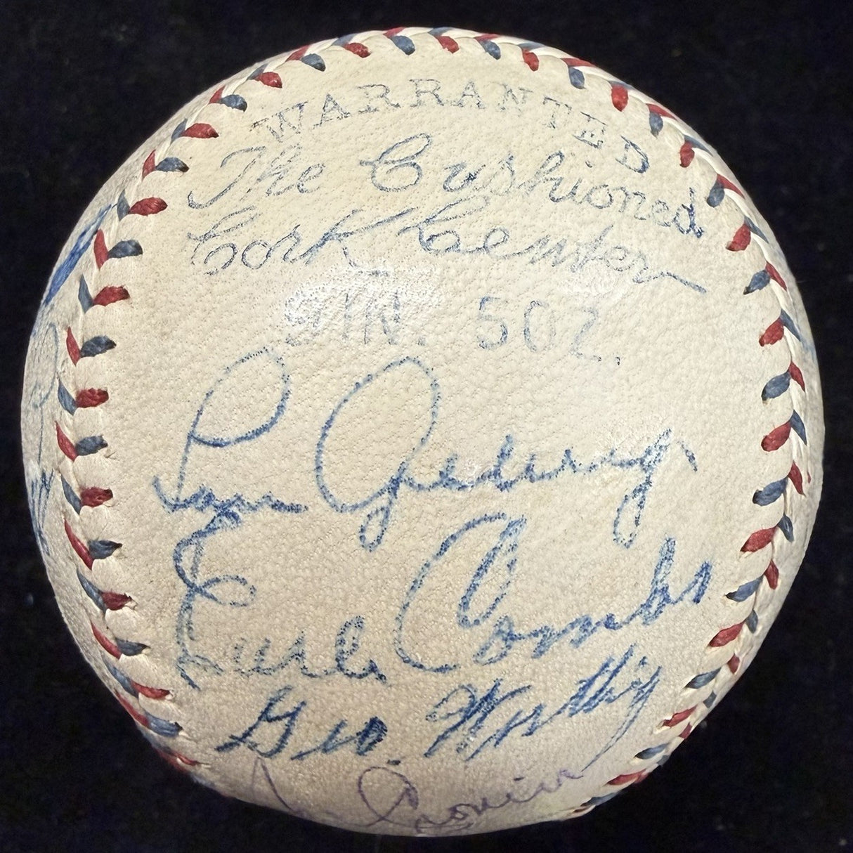 Babe Ruth Lou Gehrig Walter Johnsn Jimmie Foxx + Signed OAL Reach Baseball JSA