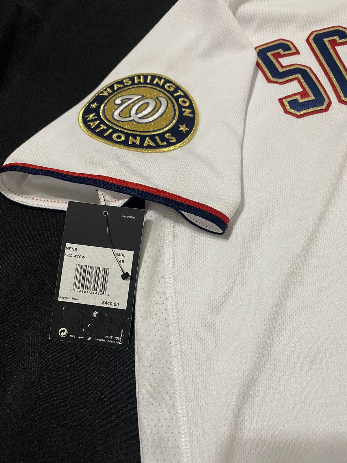 Max Scherzer 19 WS Champs Signed Washington Nationals Authentic Jersey MLB Holo