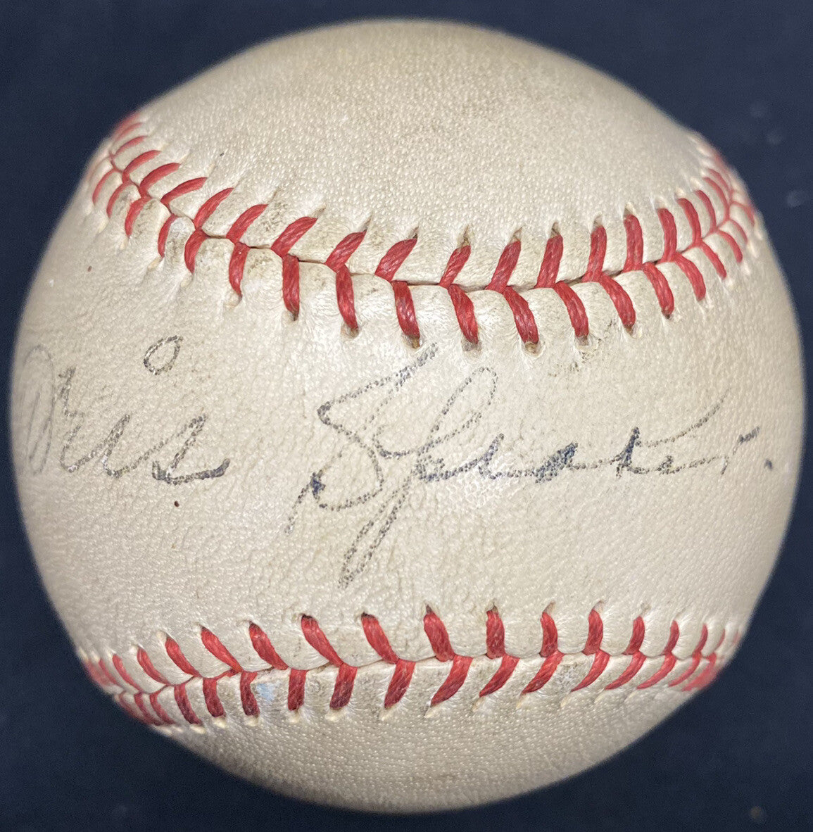 Tris Speaker Single Signed Official Harridge Reach Baseball JSA PSA/DNA Graded 6