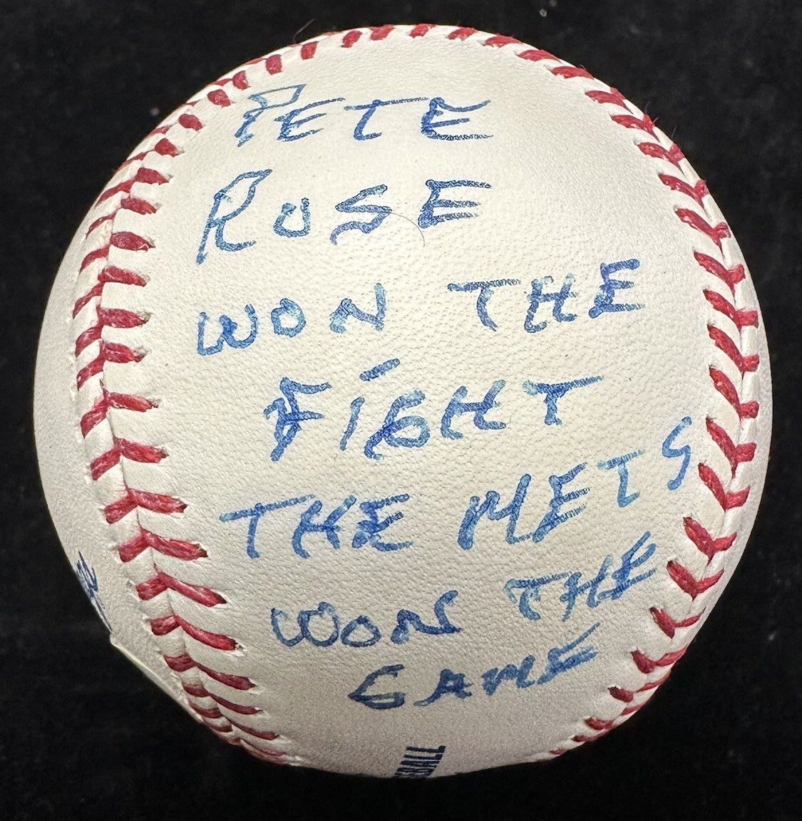 Bud Harrelson The Fight Signed Baseball JSA