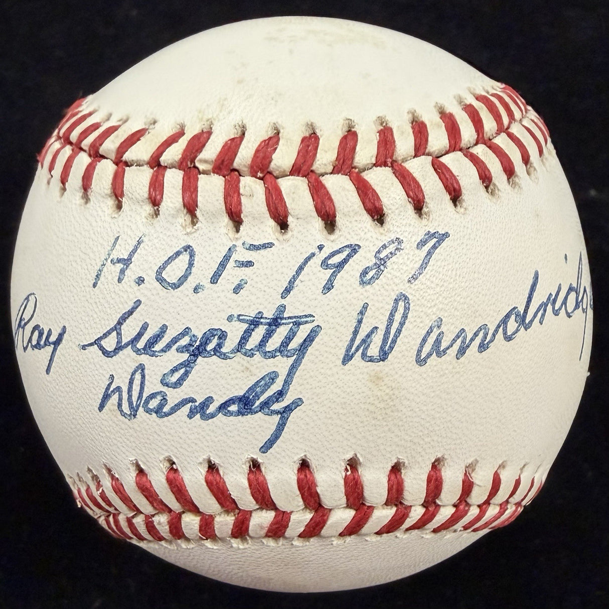 Ray Squatty Dandy Dandridge HOF 1987 Signed Baseball PSA/DNA