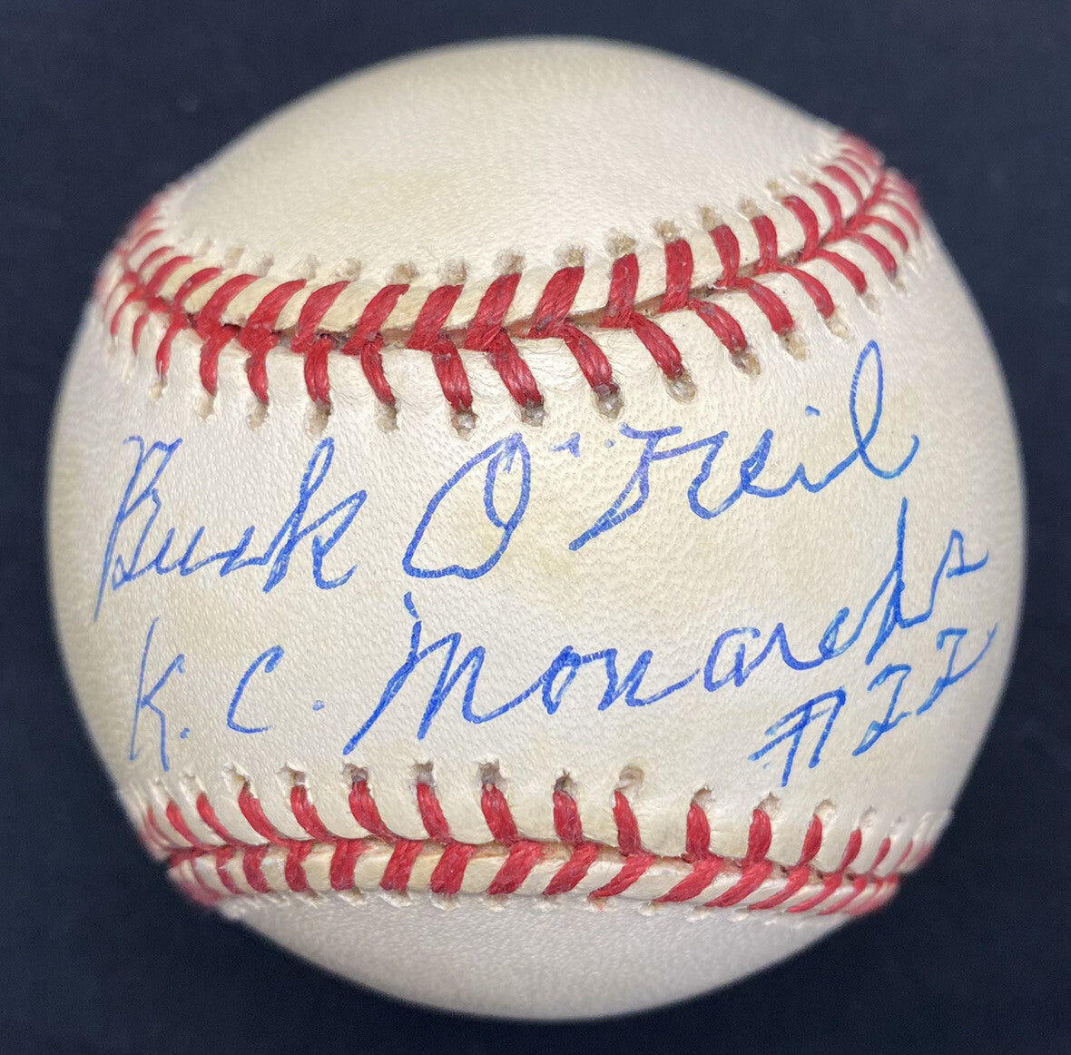 Buck O’Neil KC Monarchs #22 Signed Baseball JSA