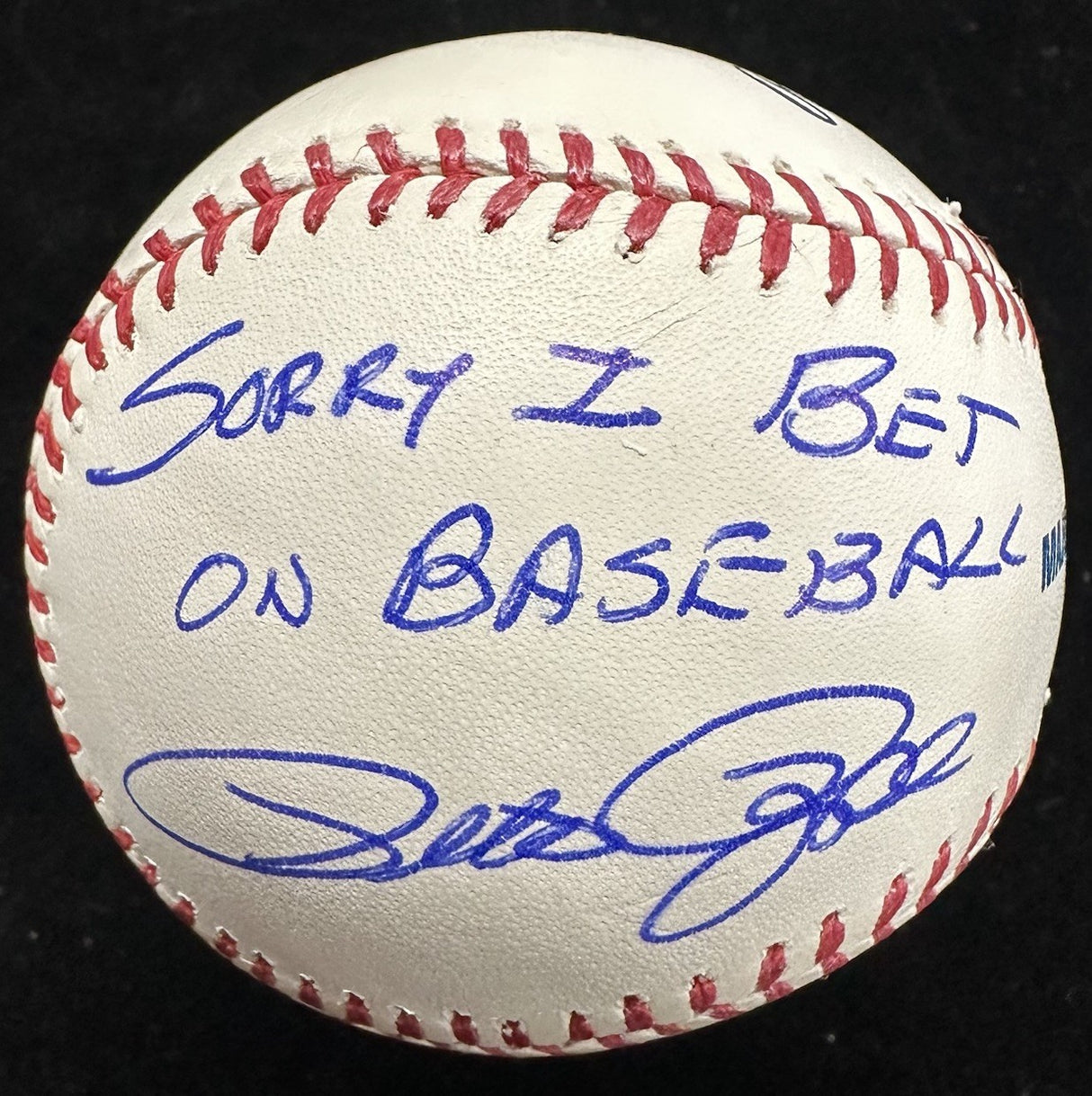Pete Rose Sorry I Bet On Baseball Signed Baseball JSA Witness Holo Only