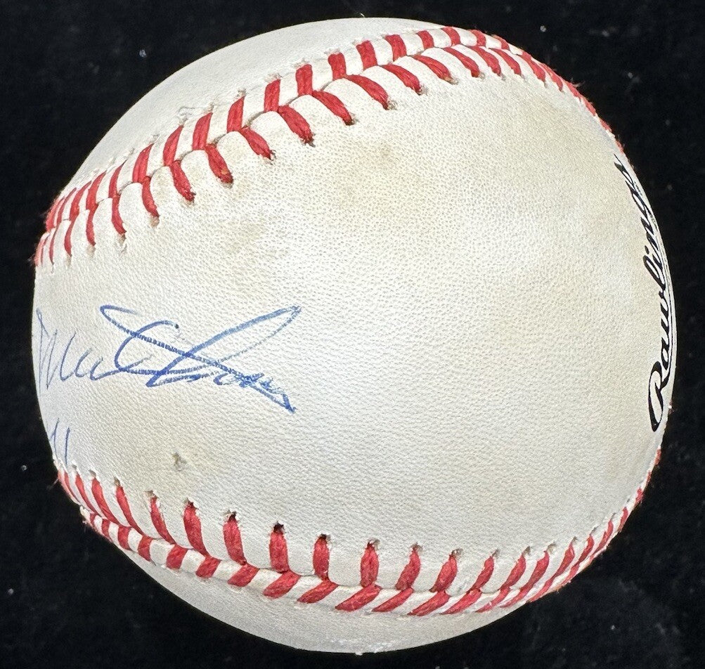 Eddie Mathews #41 Signed Baseball JSA