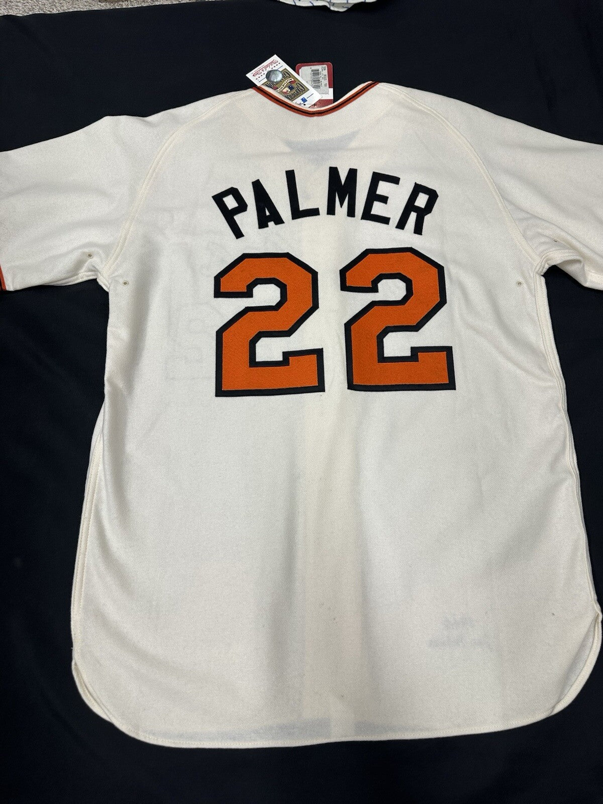 Jim Palmer HOF 90 CY 1973, 75, 76 Signed Orioles Mitchell Ness Jersey JSA