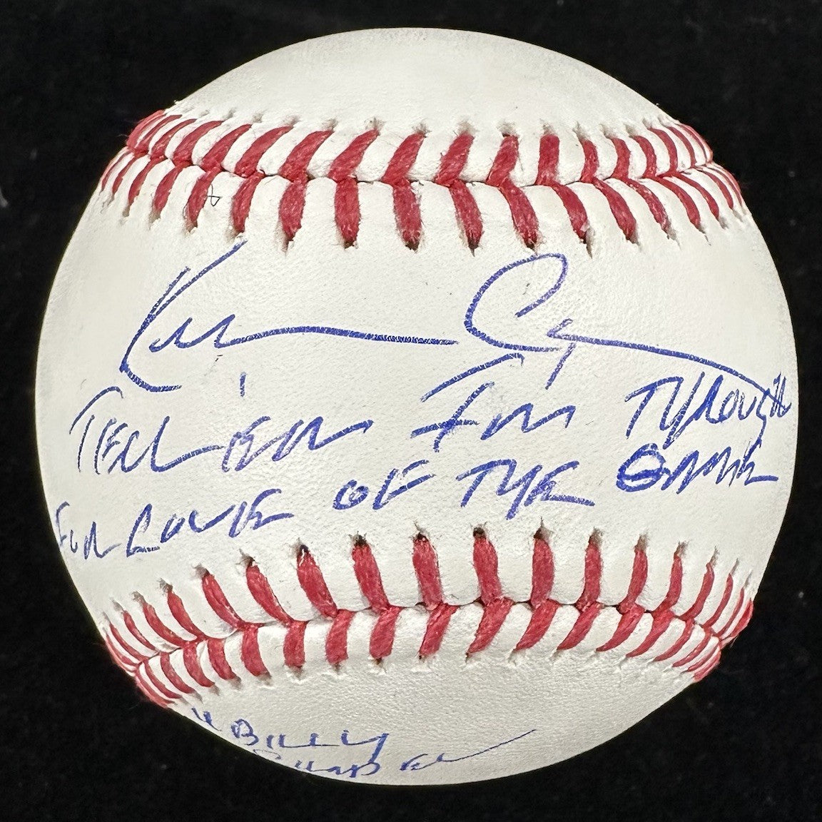 Kevin Costner For Love Of The Game Quote Billy Chapel Signed Baseball SWAU Holo