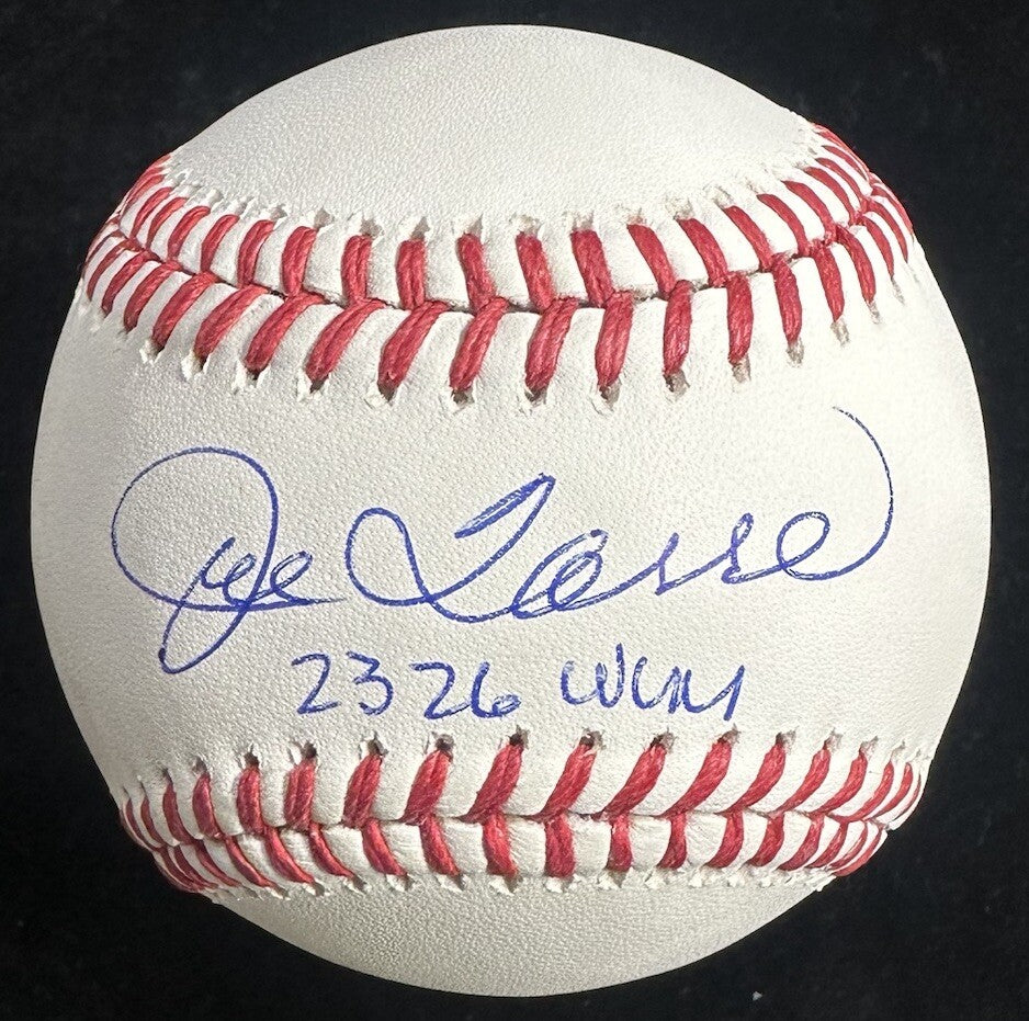 Joe Torre 2326 Wins Signed Baseball JSA