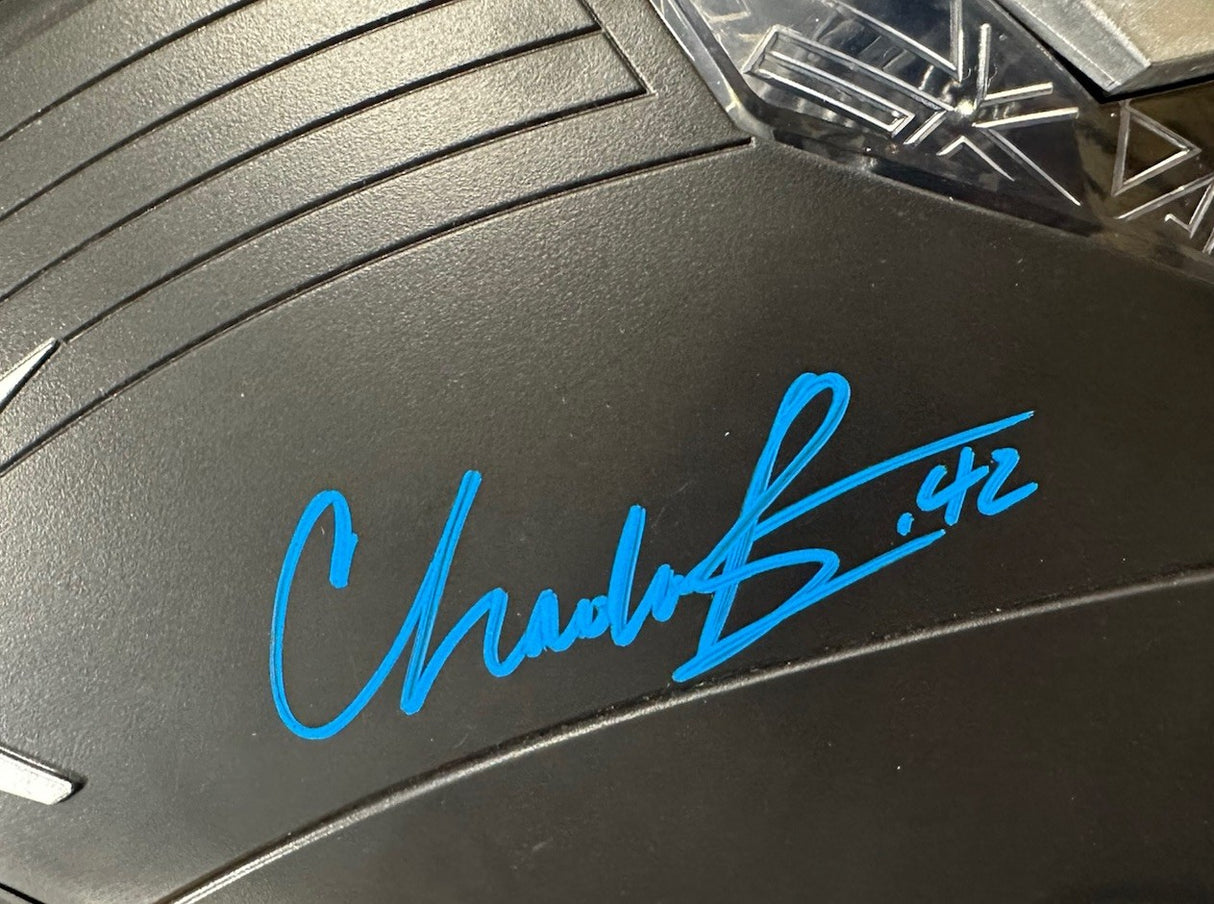 Chadwick Boseman Signed Black Panther Marvel Legends Helmet JSA LOA
