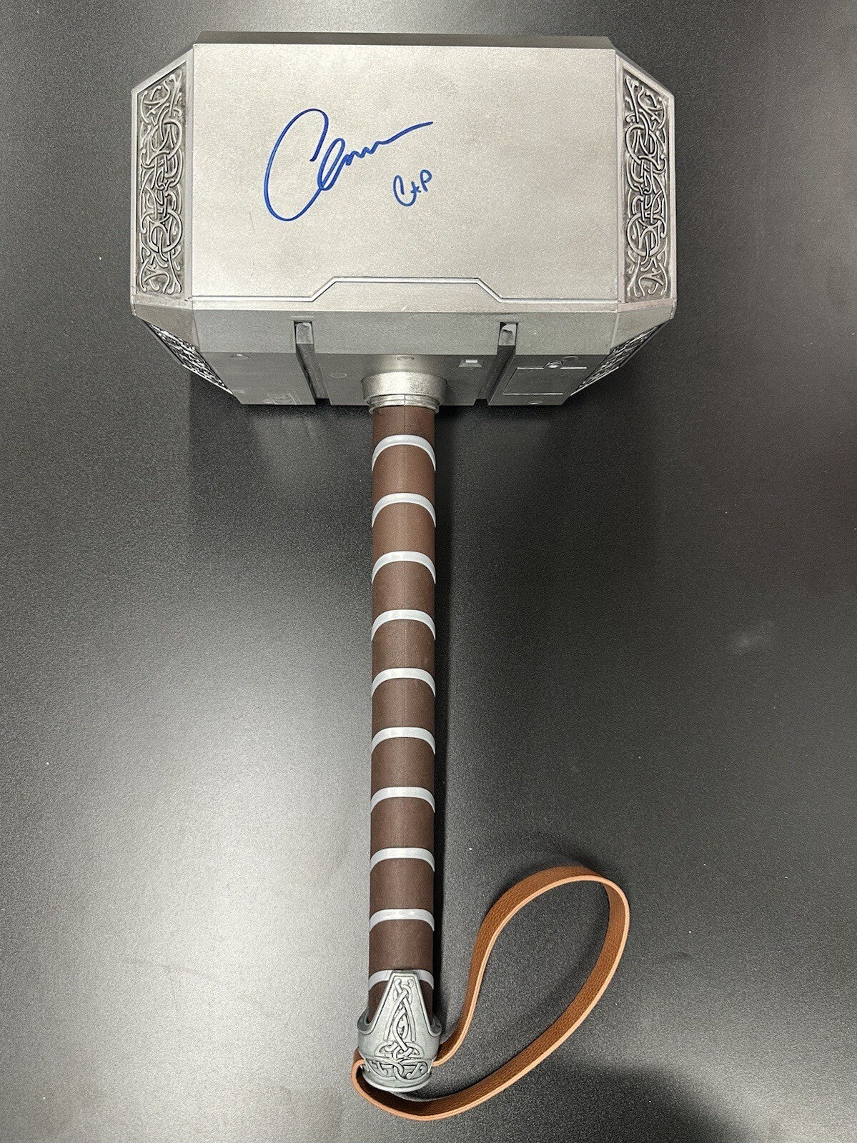 Chris Evans Cap Signed Mjolnir Hammer JSA Witness Holo Only