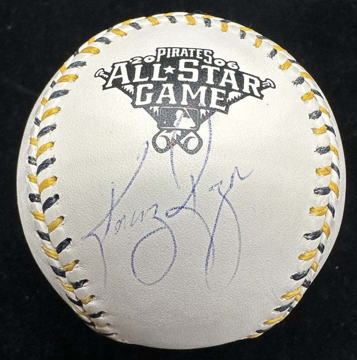 Kenny Rogers Signed 2006 All Star Game Logo Baseball JSA