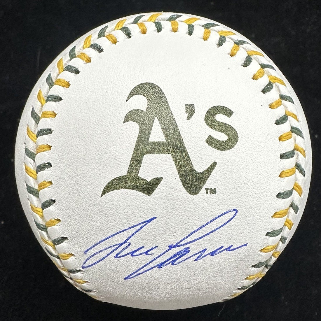 Jose Canseco Signed Athletics Team-Stitch Logo Baseball JSA
