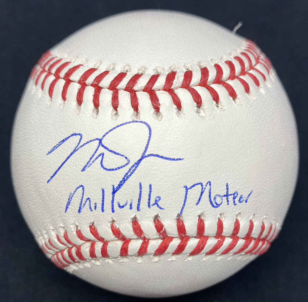 Mike Trout Millville Meteor Signed Baseball MLB Holo
