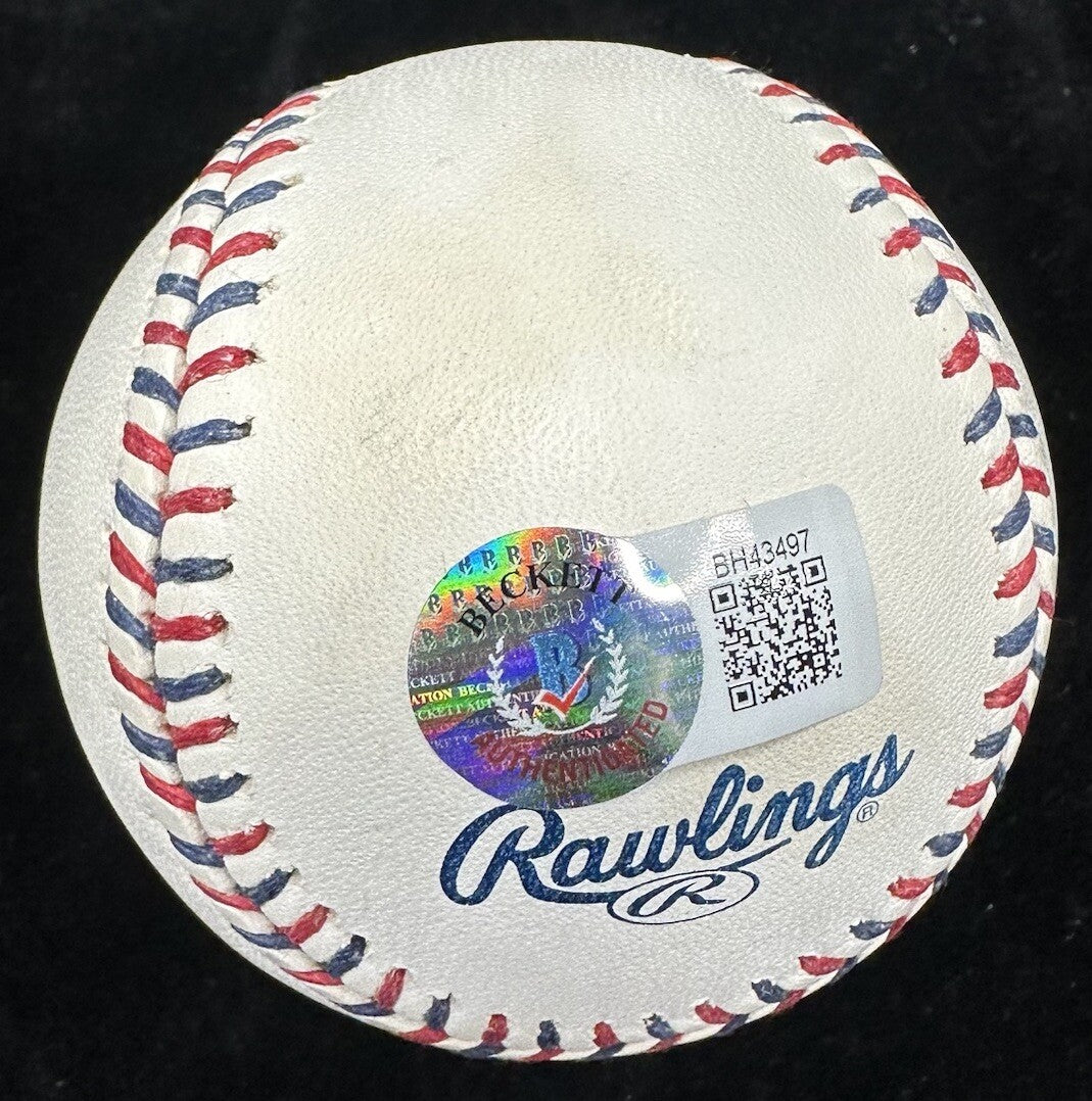 Brian McCann MVP Signed 2010 All Star Game Logo Baseball JSA ASG