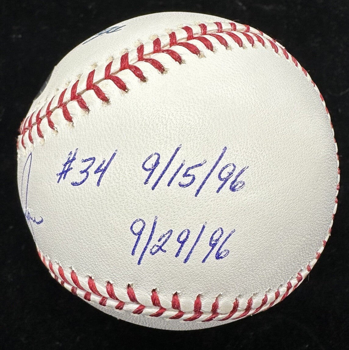 Nolan Ryan #30 #34 Retired Signed HOF Logo Baseball Steiner Sports