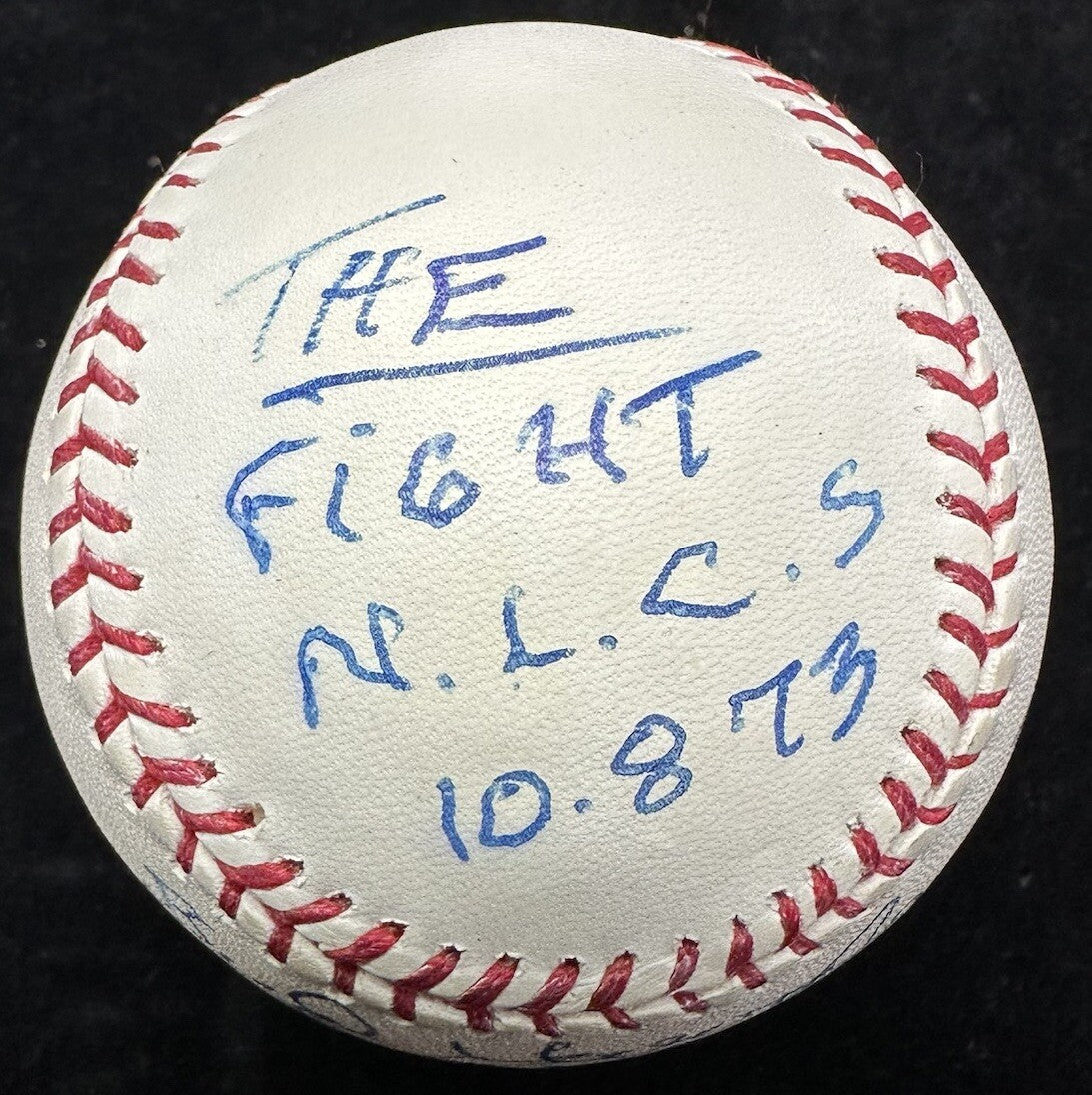 Bud Harrelson The Fight Signed Baseball JSA