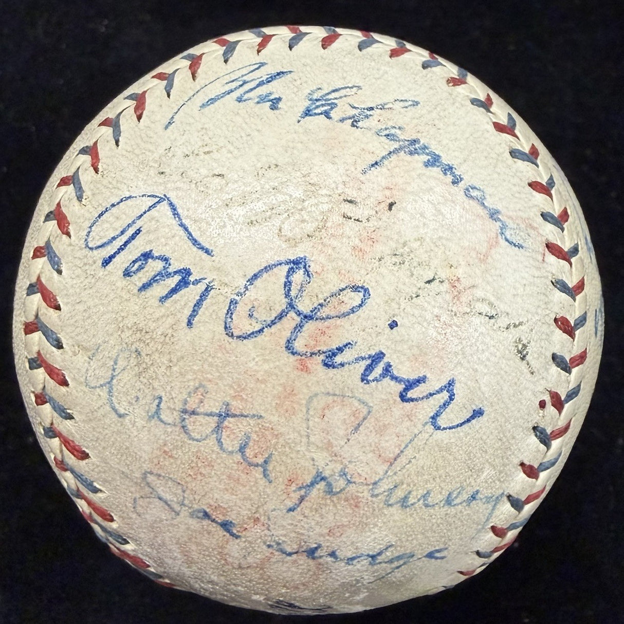 Babe Ruth Lou Gehrig Walter Johnsn Jimmie Foxx + Signed OAL Reach Baseball JSA