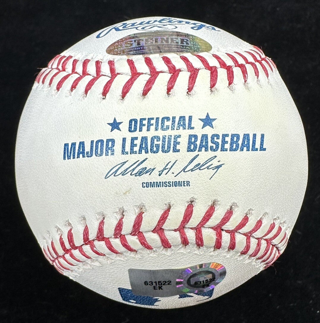 Tommy Lasorda Dodger Blue Signed Baseball MLB Holo Steiner Sports Holo