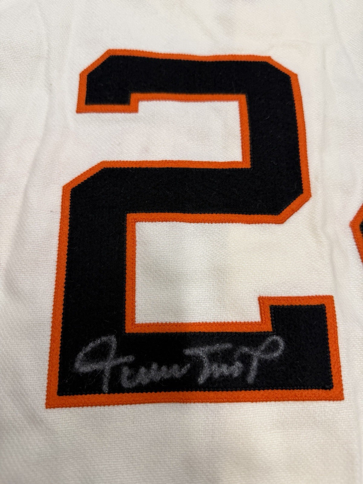 Willie Mays Signed Authentic New York Giants M&N Jersey PSA/DNA LOA