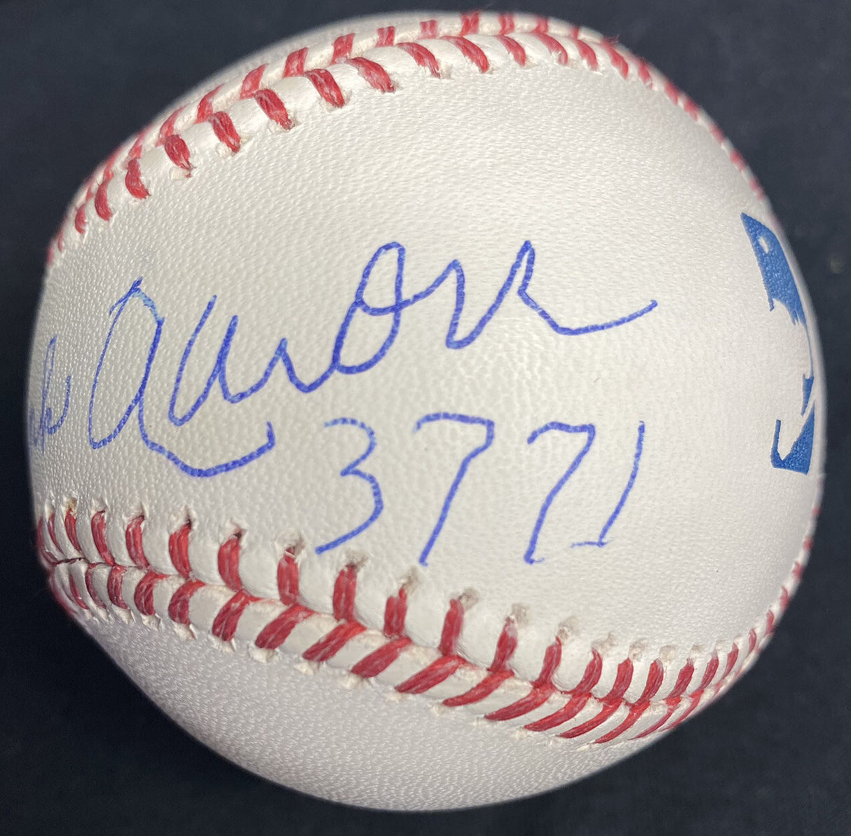 Hank Aaron 3,771 Signed Baseball Hits Steiner Sports Hologram