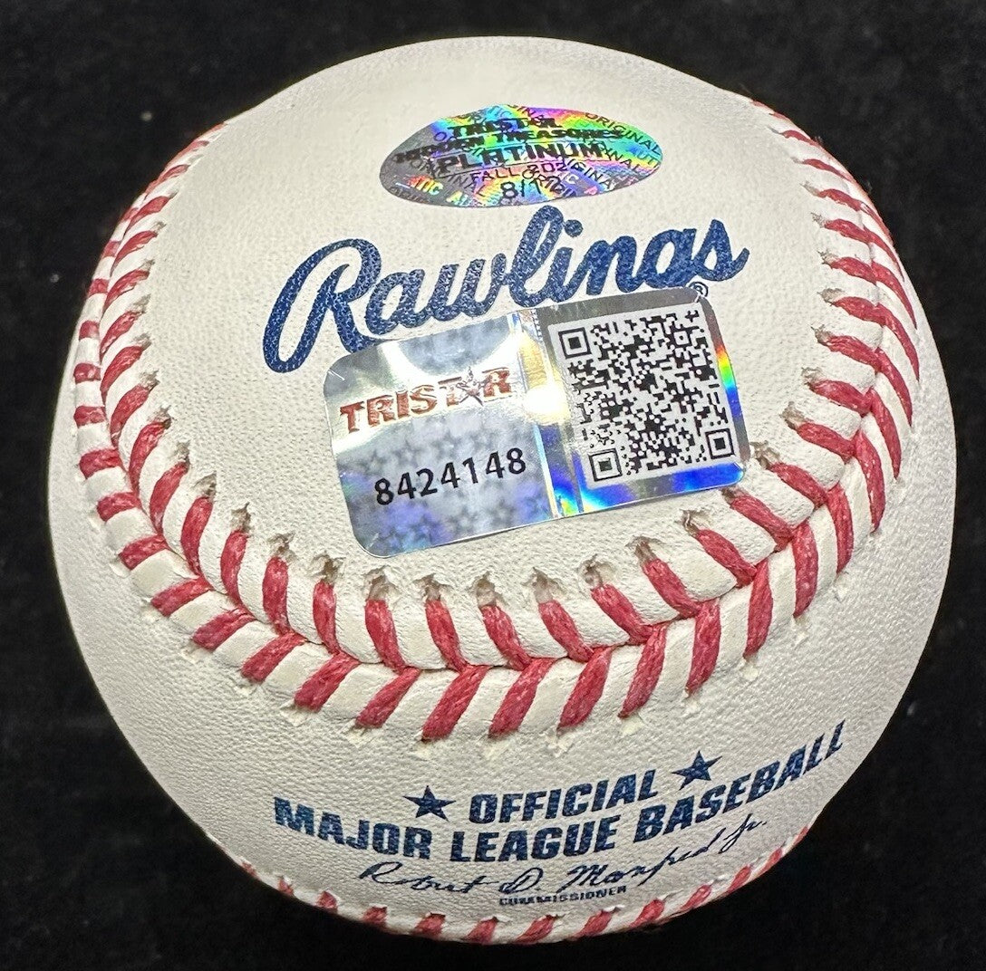 Nolan Ryan Signed Baseball Tristar Hologram