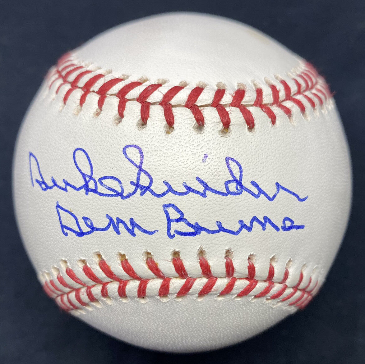 Duke Snider Dem Bums Signed Baseball JSA