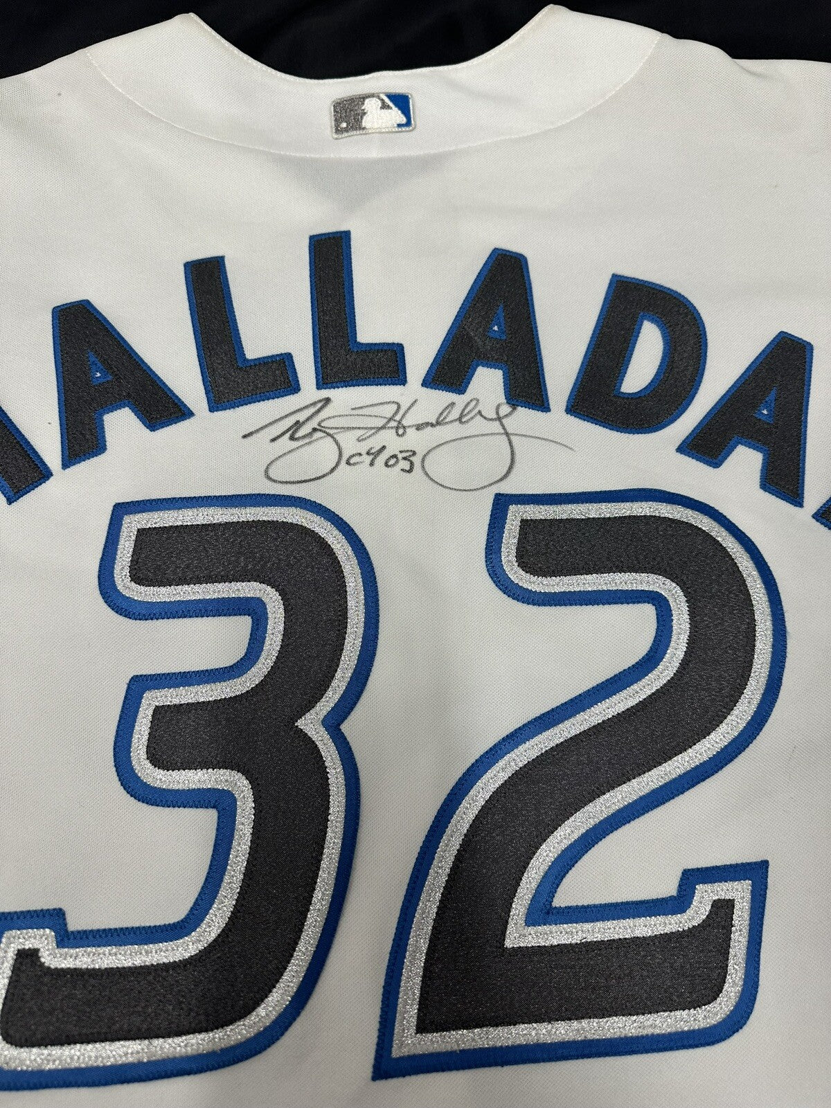 Roy Halladay CY 03 Signed Authentic Toronto Blue Jays Jersey JSA LOA