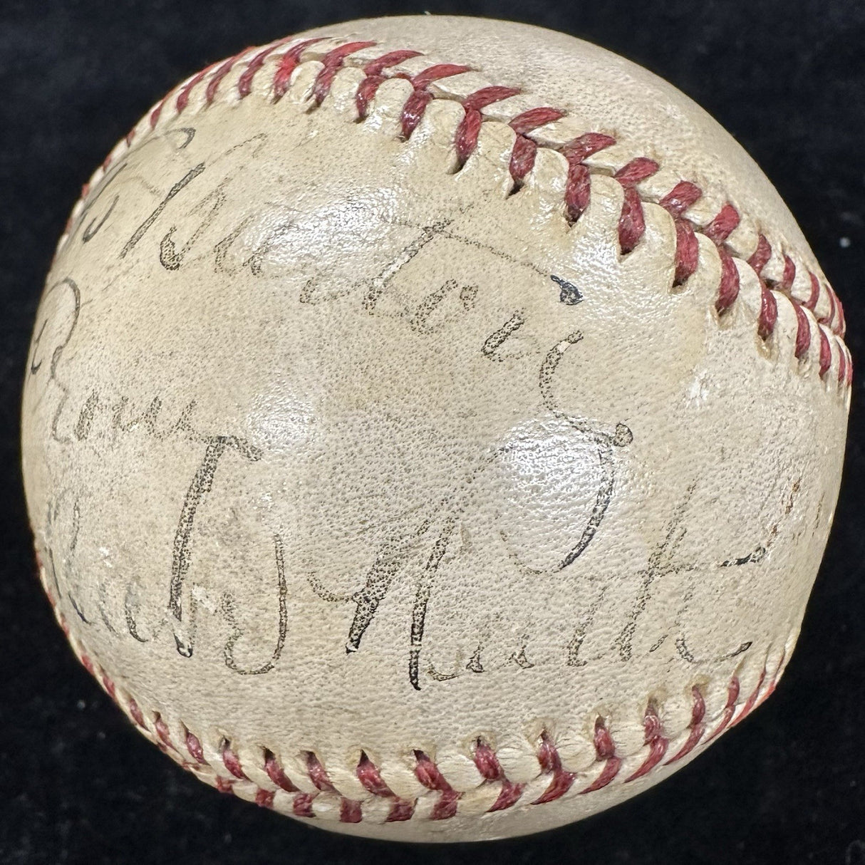 Babe Ruth Single-Signed ONL Frick Personalized “To Burton” Baseball PSA/DNA LOA