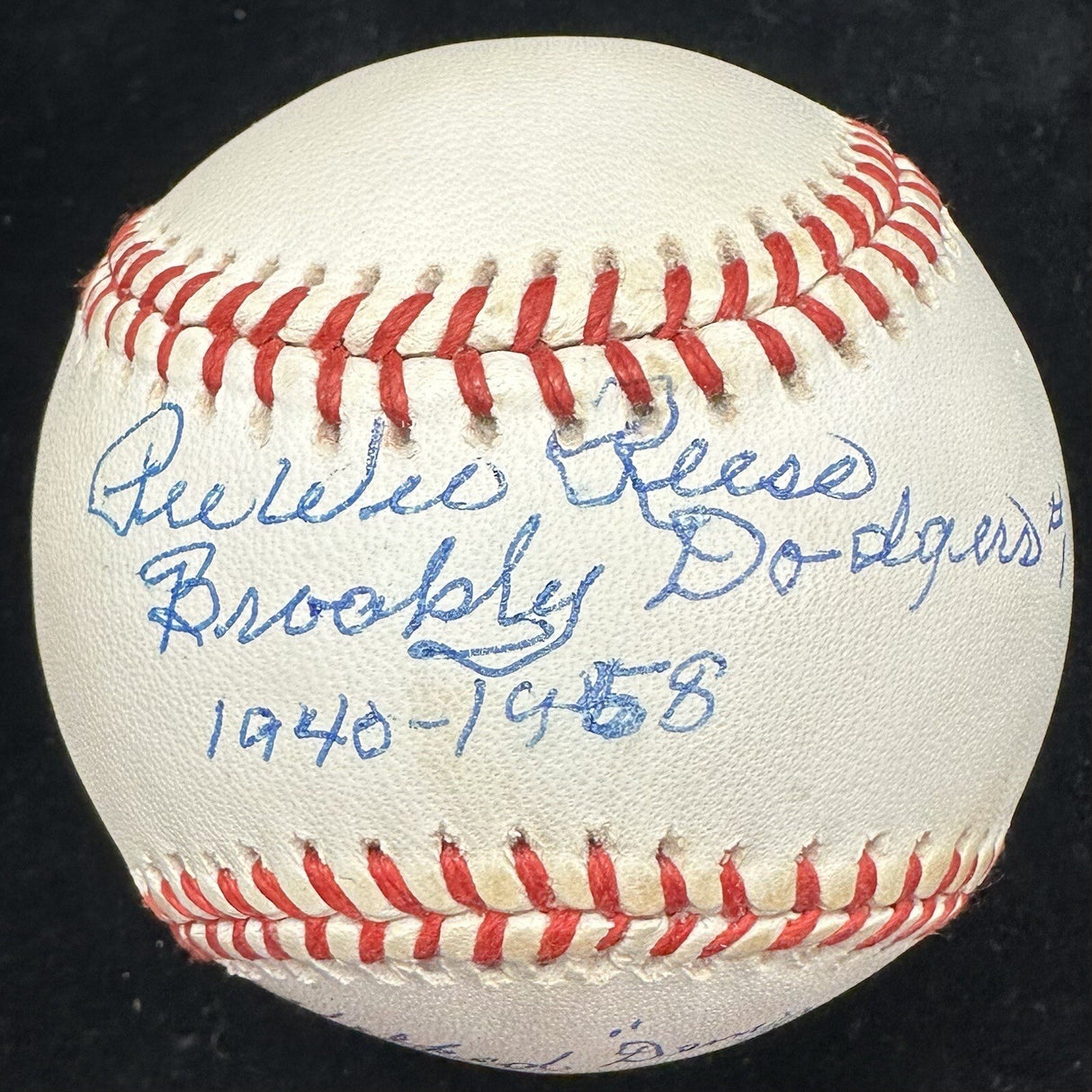 Pee Wee Reese Brooklyn Dodgers Dem Bums Signed Baseball JSA