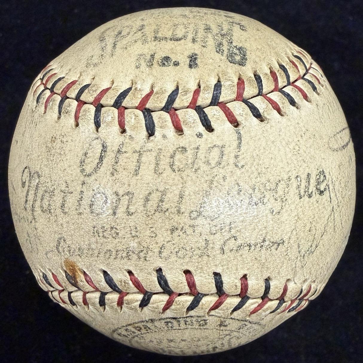 Babe Ruth Lou Gehrig Signed 1930 Yankees Braves Signed Baseball JSA LOA