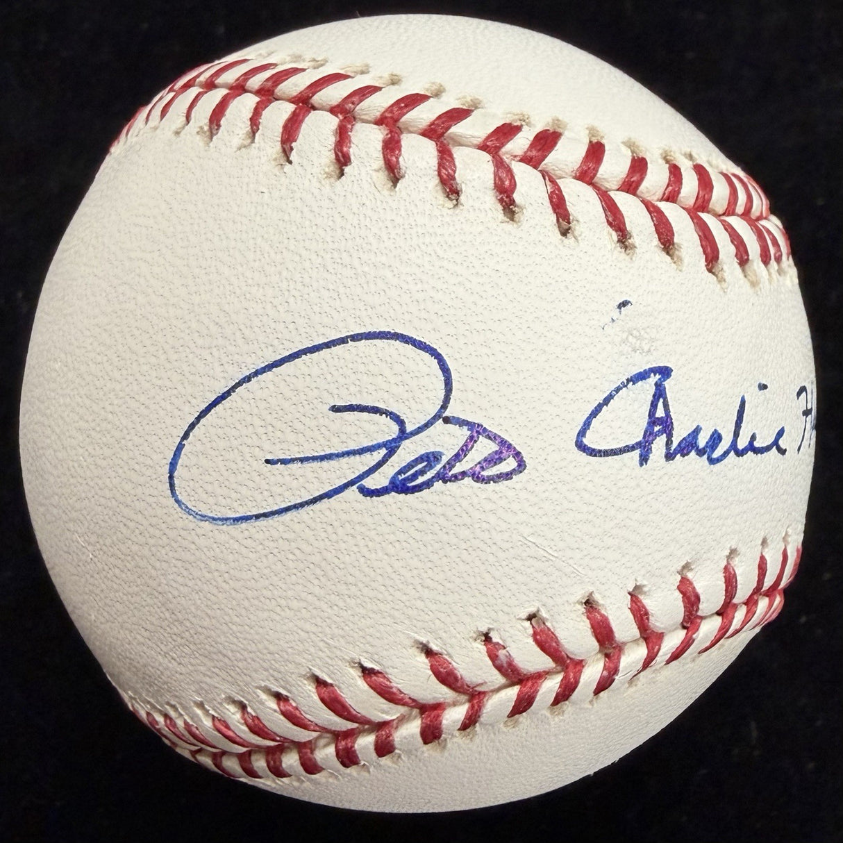 Pete “Charlie Hustle” Rose Signed Nickname Baseball JSA