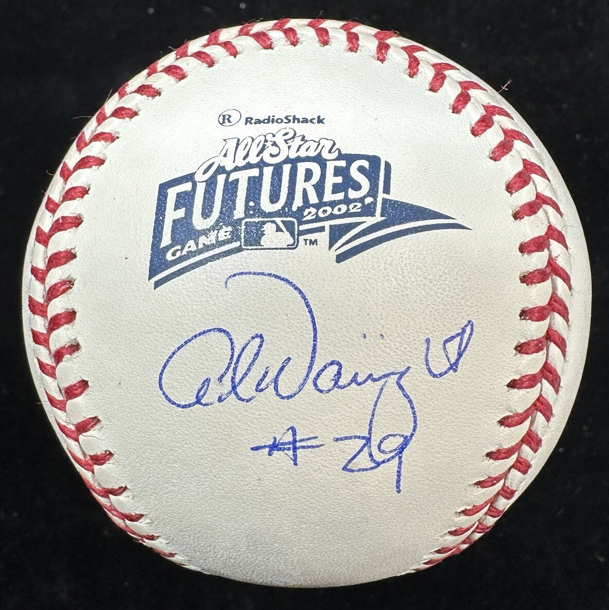Adam Wainwright Signed 2002 Future’s Game Logo Baseball Beckett Witness Holo