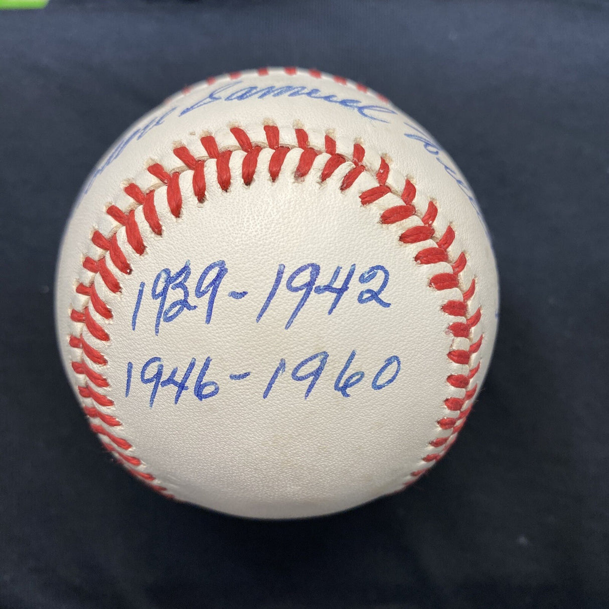 Theodore Samuel Williams Full Name HOF 1966 Signed Stat Baseball PSA LOA